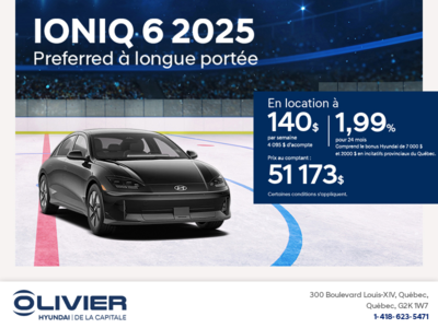 Procurez-vous le Hyundai Ioniq 6 2025