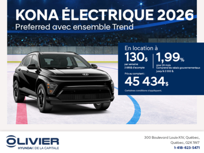 Procurez-vous le Hyundai Kona Electric 2025