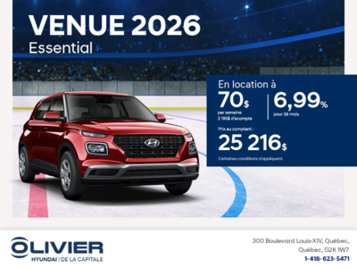 Procurez-vous le Hyundai Venue 2026