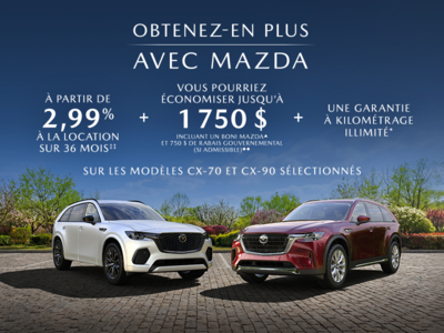 Obtenez-en plus avec Mazda