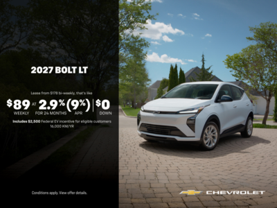 Get the 2027 Chevrolet Bolt LT