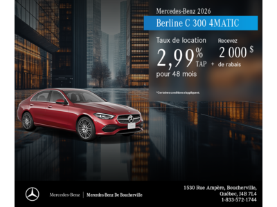 Berline C 300 4Matic 2026