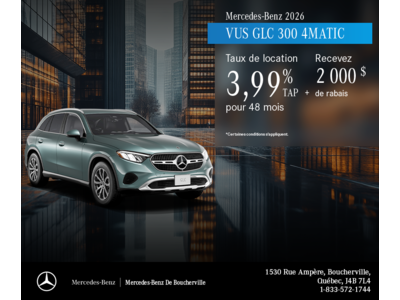 VUS GLC 300 4MATIC 2026