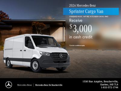 2026 Sprinter Cargo Van 2500
