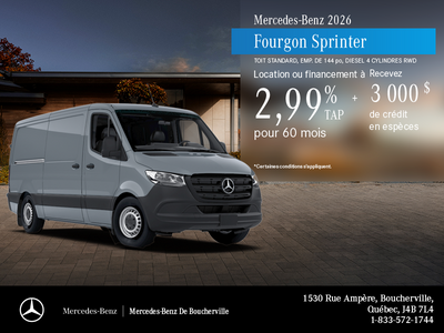 Fourgon Sprinter 2026 RWD