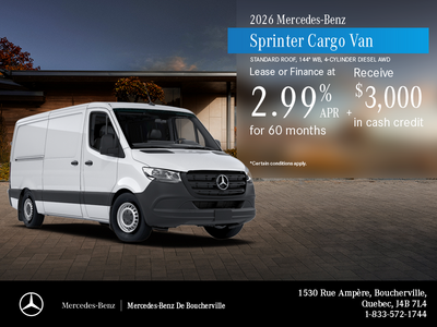 2026 Mercedes-Benz Sprinter Cargo Van 2500