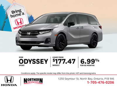 Get the 2026 Honda Odyssey!