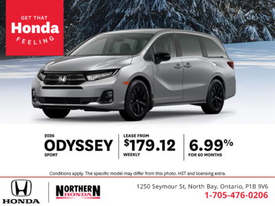 Get the 2026 Honda Odyssey!