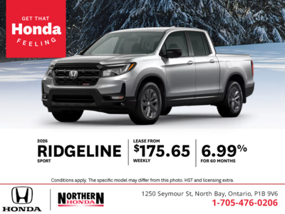 Get the 2026 Honda Ridgeline!