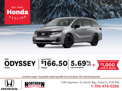 Get the 2026 Honda Odyssey!