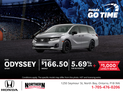 Get the 2026 Honda Odyssey!