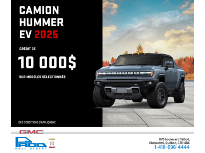 Le GMC Hummer EV VUS 2025