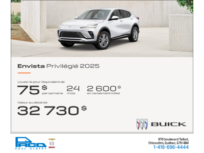 Procurez-vous la Buick Envista 2025