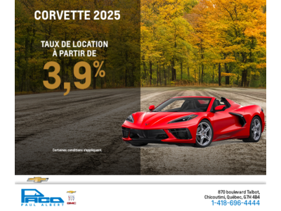 Procurez-vous le Chevrolet Corvette 2025