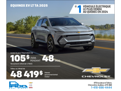 Procurez-vous le Chevrolet Equinox EV 2025