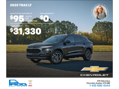 Get the 2025 Chevrolet Trax LT