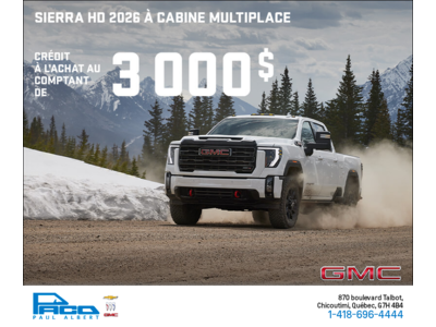 Le GMC Sierra HD 2026