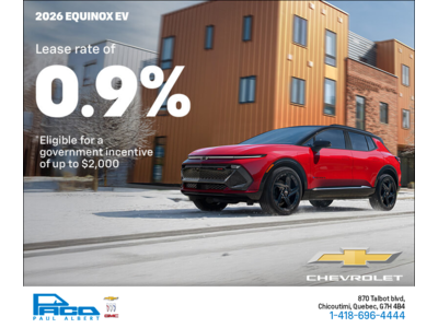 Get the 2026 Chevrolet Equinox EV
