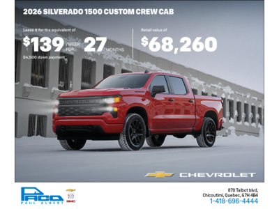 Get the 2026 Chevrolet Silverado 1500