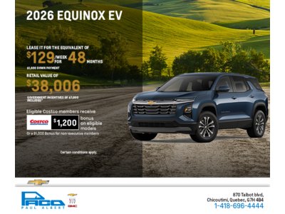 Get the 2026 Chevrolet Equinox EV