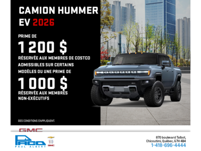 Le GMC Camion Hummer EV 2026