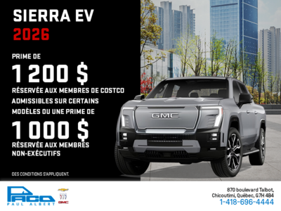 Le GMC Sierra EV 2026