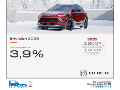 Procurez-vous la Buick Envision 2026