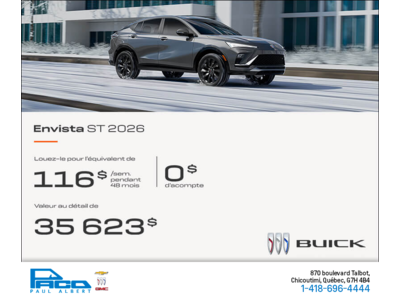 Procurez-vous la Buick Envista 2026