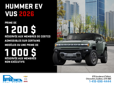 Le GMC Hummer EV VUS 2026