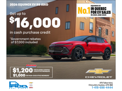 Get the 2026 Chevrolet Equinox EV