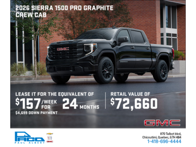 The 2026 GMC Sierra 1500 Pro Graphite Crew Cab