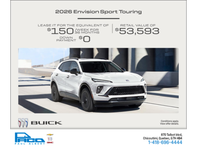 Get the 2026 Buick Envision