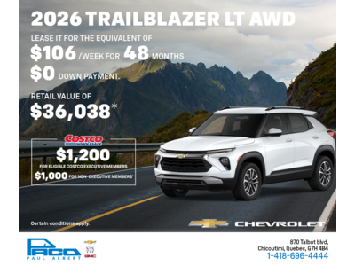 Get the 2026 Chevrolet Trailblazer LT AWD