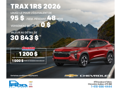 Le Chevrolet Trax 2026