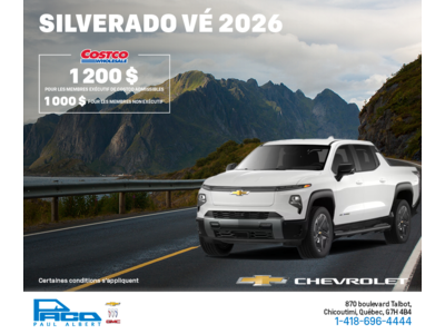 Procurez-vous le Chevrolet Silverado VÉ 2026
