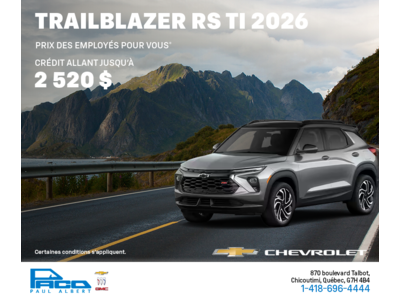 Le Chevrolet Trailblazer 2026