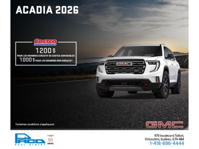 Le GMC Acadia 2026