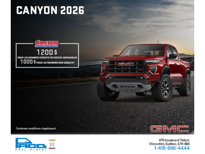 Le GMC Canyon 2026