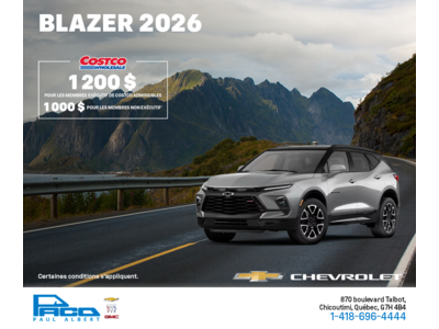 Procurez-vous le Chevrolet Blazer 2026