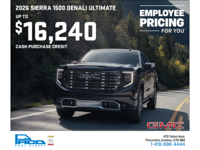 The 2026 GMC Sierra 1500 Denali Ultimate