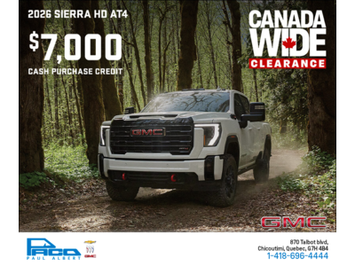 The 2026 GMC Sierra HD AT4