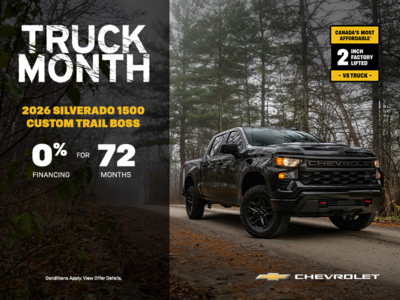 Get the 2026 Silverado 1500 Custom Trail Boss