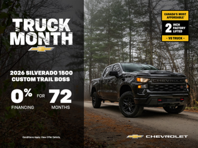Get the 2026 Chevrolet Silverado 1500 Custom Trail Boss