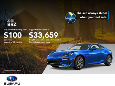 Get the 2025 BRZ today!