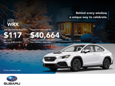 Get the 2025 WRX today!