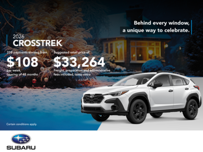 Get the 2026 Crosstrek today!