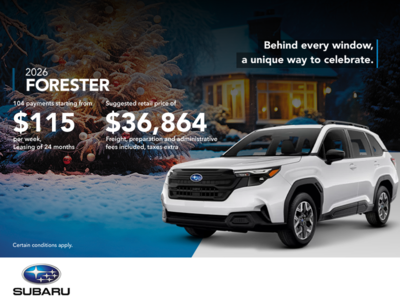 Get the 2026 Forester!