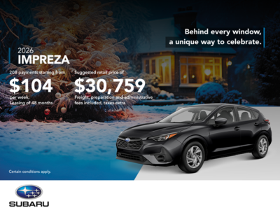 Get the 2026 Impreza!
