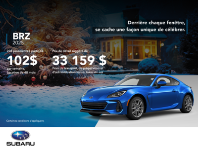 Procurez-vous la BRZ 2025!