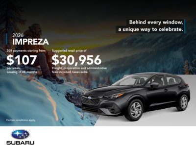 Get the 2026 Impreza!